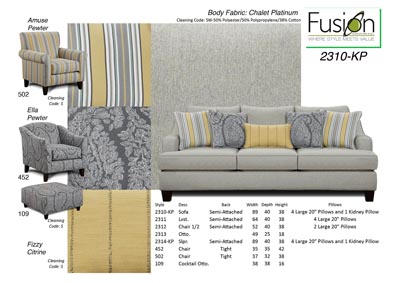 Image for Chalet Platinum Chalet Platinum Sofa