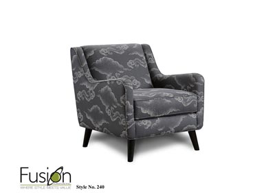 Image for Grande Linen (Revolution) Cloudburst Graphite Accent Chair