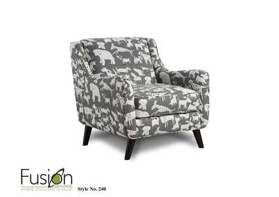 Image for Popstitch Shell (Livesmart) Doggie Graphite Accent Chair