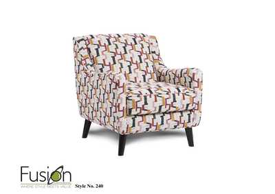 Image for Theron Indigo Fiddlesticks Confetti Accent Chair