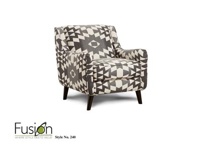Image for Rocksalt Domino (Revolution) Realm Charcoal Accent Chair