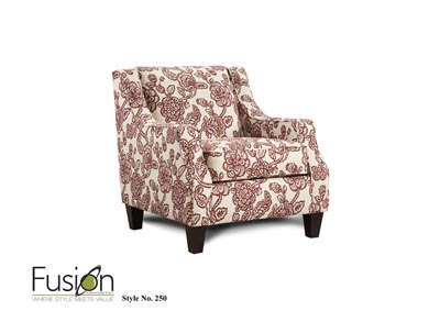 Image for Willpower Cafe (Revolution) Antoinette Crimson Accent Chair
