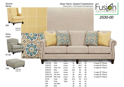 Image for Zealand Cobblestone Zealand Cobblestone Sofa