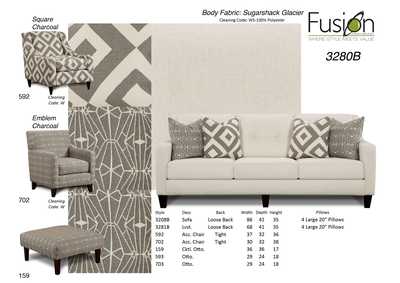 Image for Sugarshack Glacier (Revoution) Sugarshack Glacier Sofa