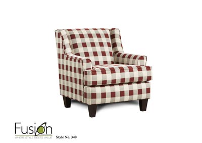 Image for Willpower Cafe (Revolution) Rothbury Crimson Accent Chair