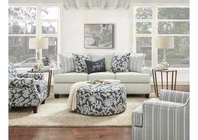 Image for Awesome Oatmeal (Revolution) Sophie Indigo Cocktail Ottoman