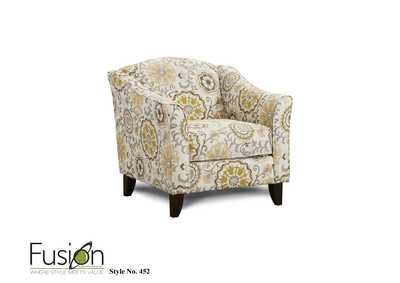 Image for Romero Sterling (Revolution) Alpenrose Daisy Accent Chair