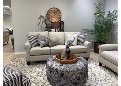 Image for Truth Or Dare Spice (Revolution) Harcourt Indigo Cocktail Ottoman
