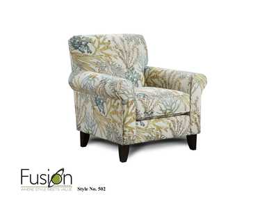 Image for Labyrinth Sky Coral Reef Carribean Accent Chair