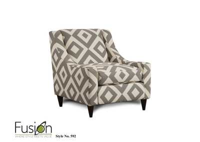 Image for Sugarshack Glacier (Revoution) Square Charcoal Accent Chair