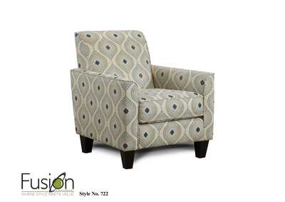 Image for Paradigm Quartz Electric Blue Accent Chair