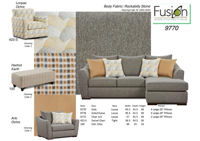 Image for Rockabilly Stone Rockabilly Stone Ottoman