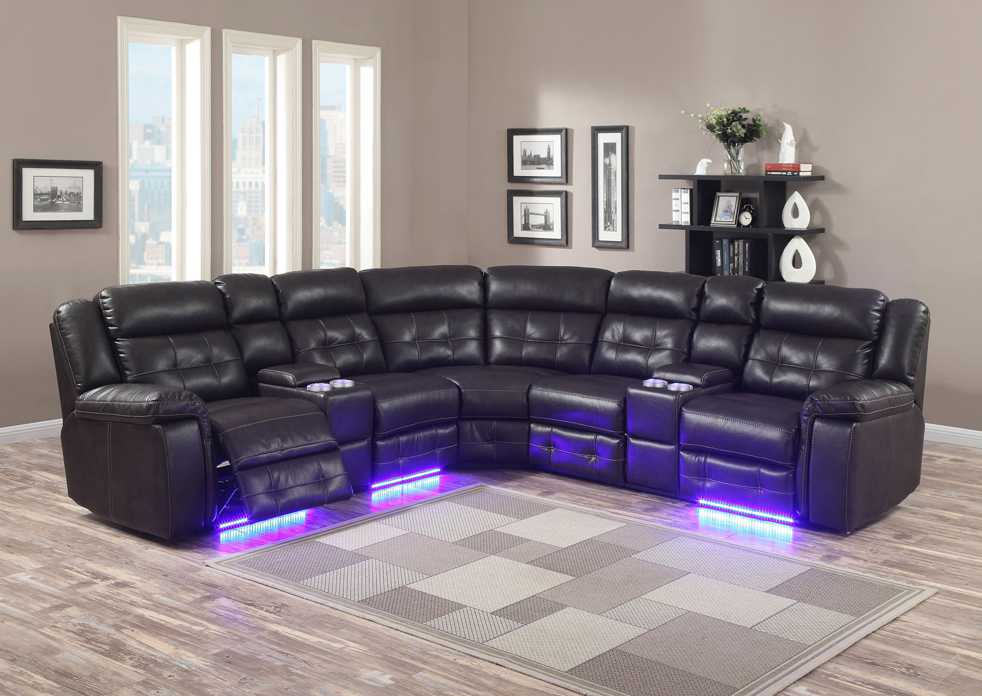 Power Sectional,Galaxy Home Furniture