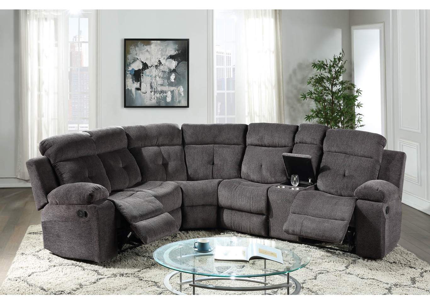 Arizona Sectional Gray,Galaxy Home Furniture