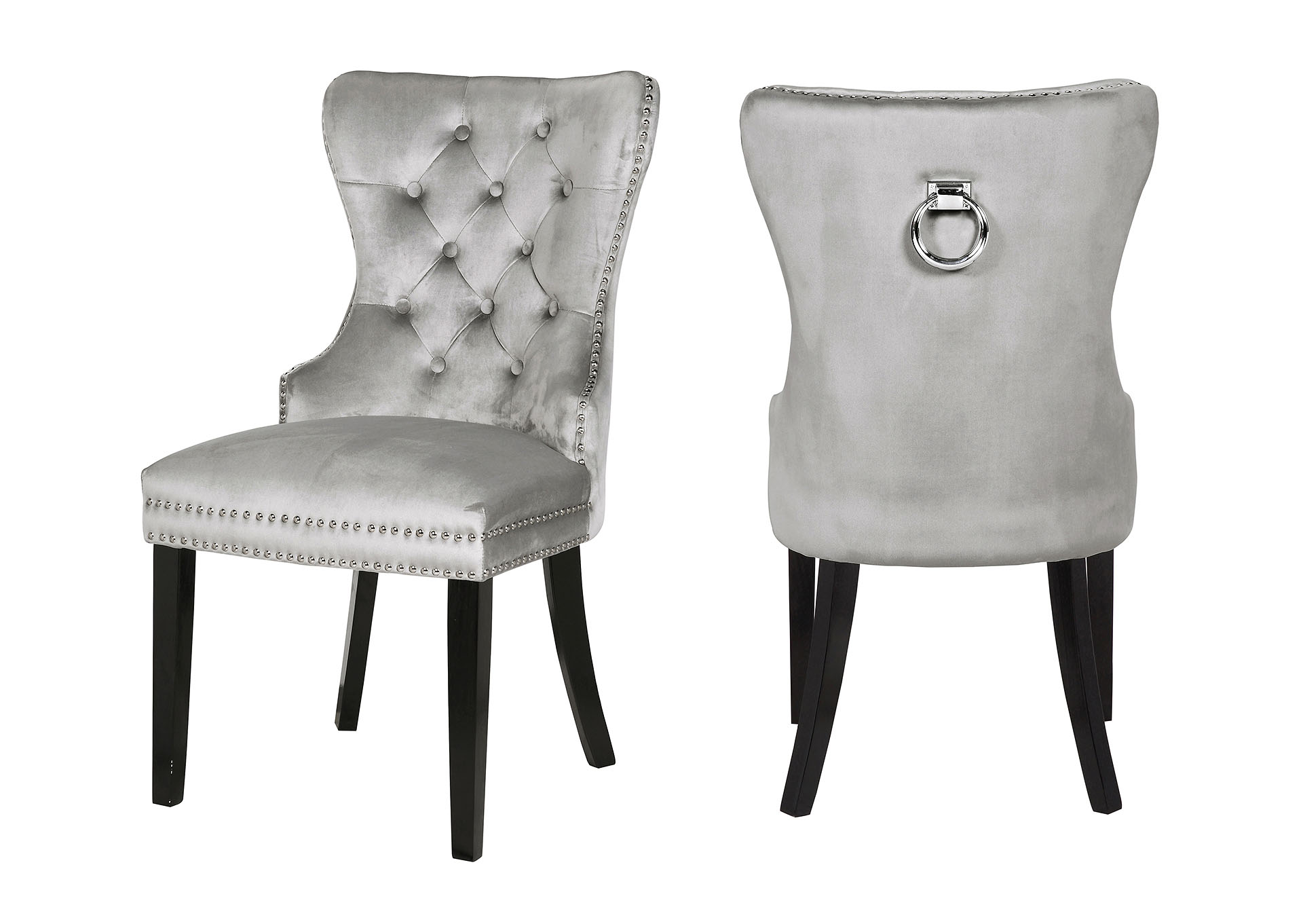 Erica Light Gray Accent chairs / dining chairs,Galaxy Home Furniture