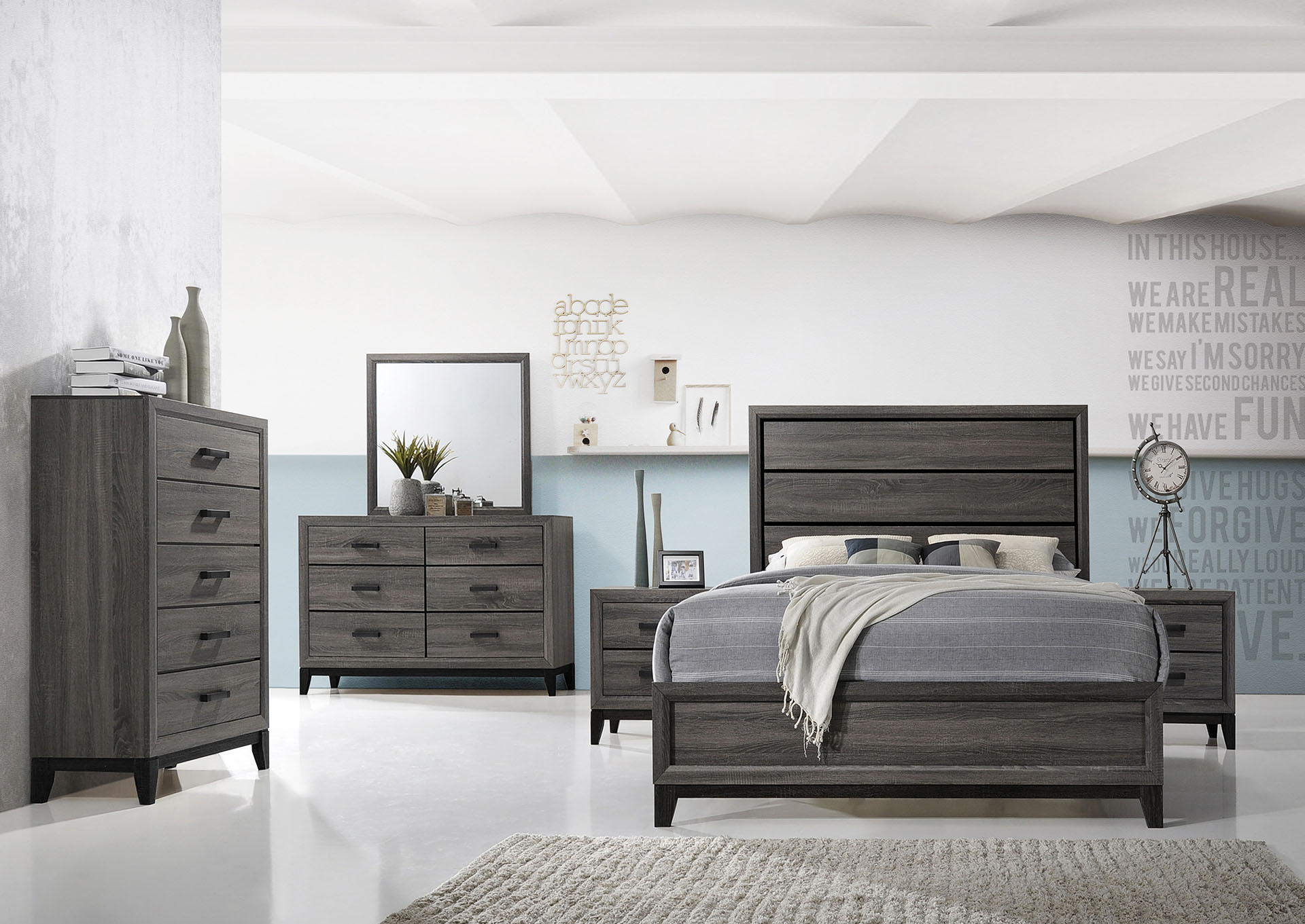 Queen Bed,Galaxy Home Furniture