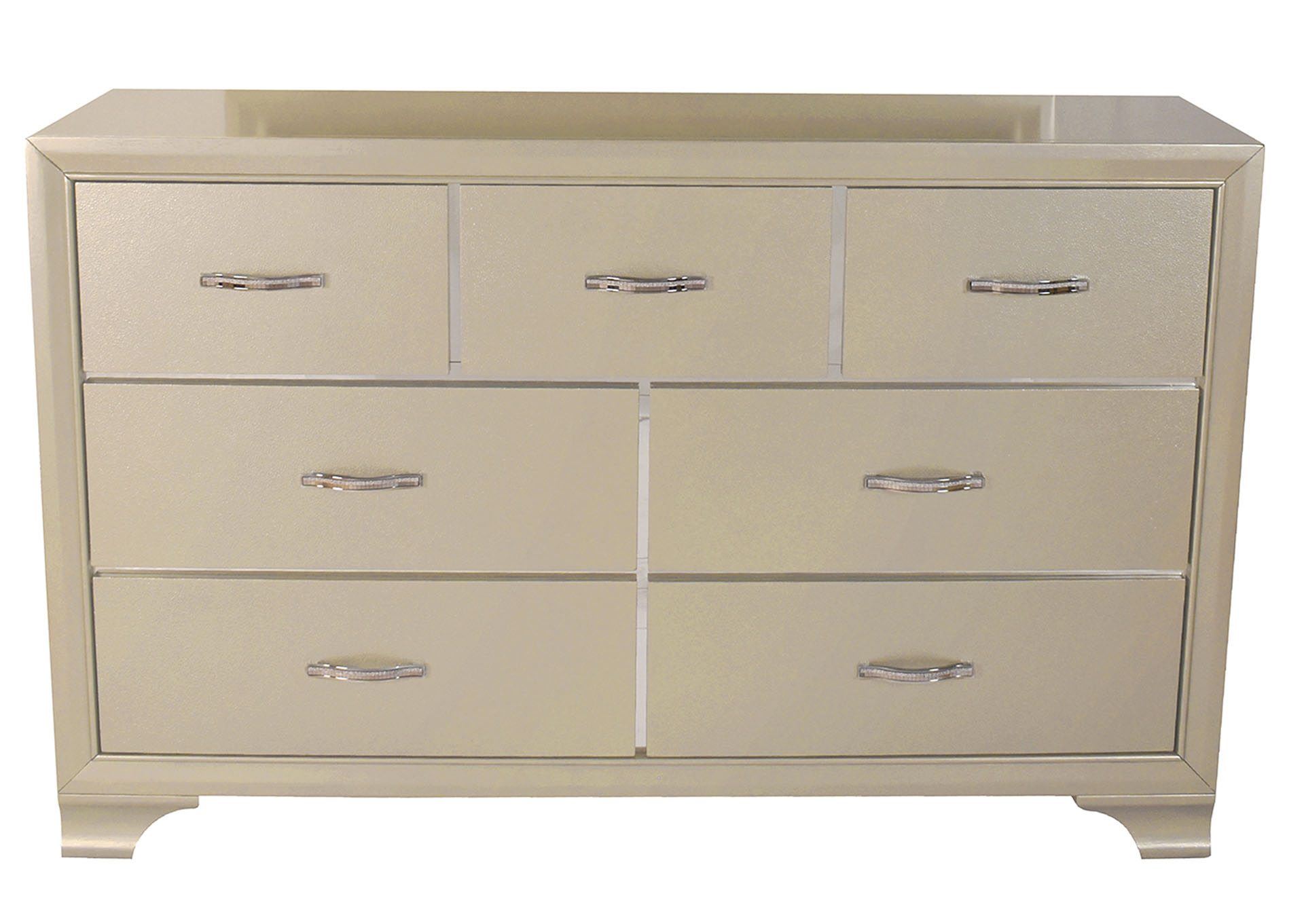 Logan Champagne Dresser,Galaxy Home Furniture