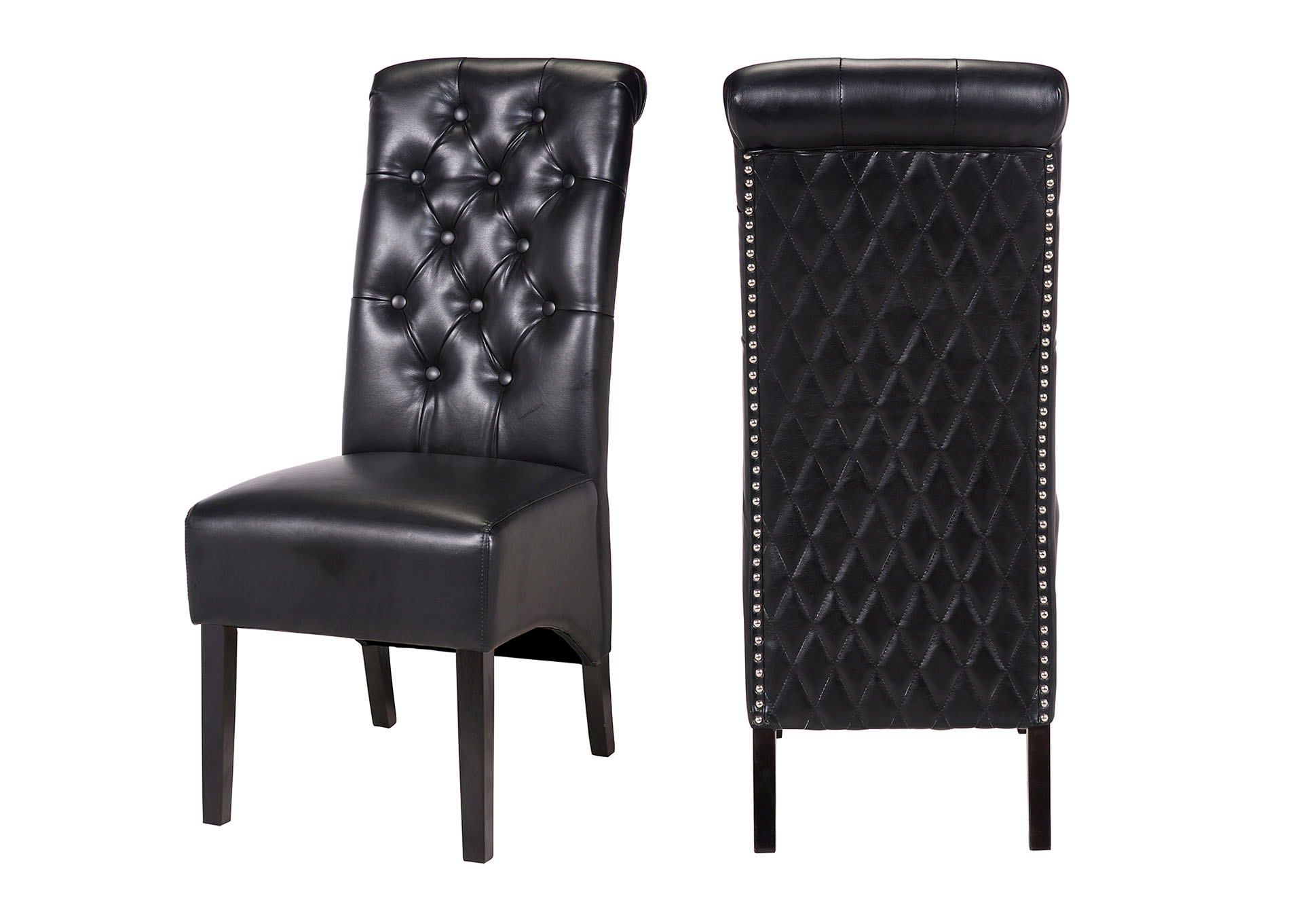 Lucy Black Accent chairs / dining chairs,Galaxy Home Furniture