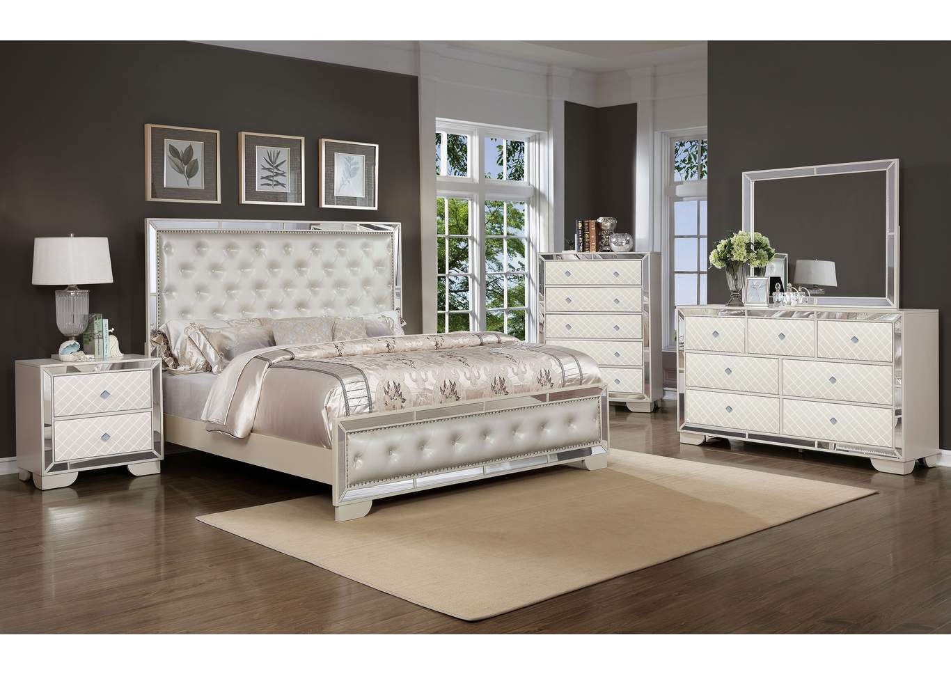 Queen Bed,Galaxy Home Furniture