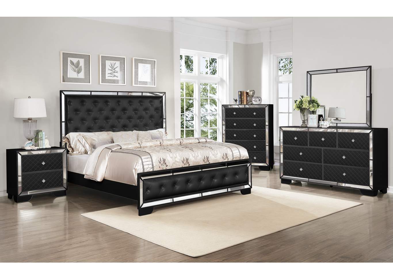 Queen Bed,Galaxy Home Furniture