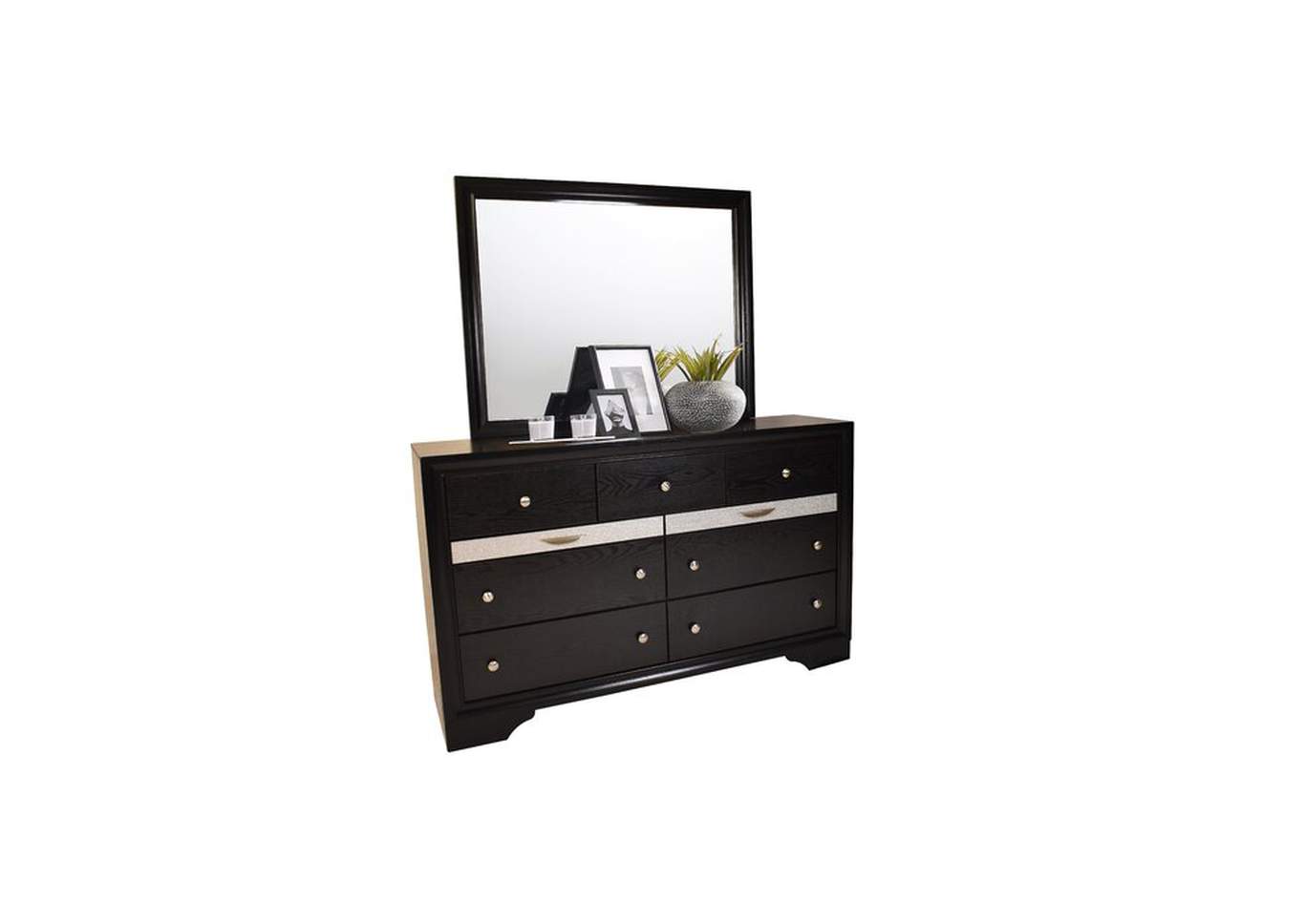 Matrix Black Dresser,Galaxy Home Furniture