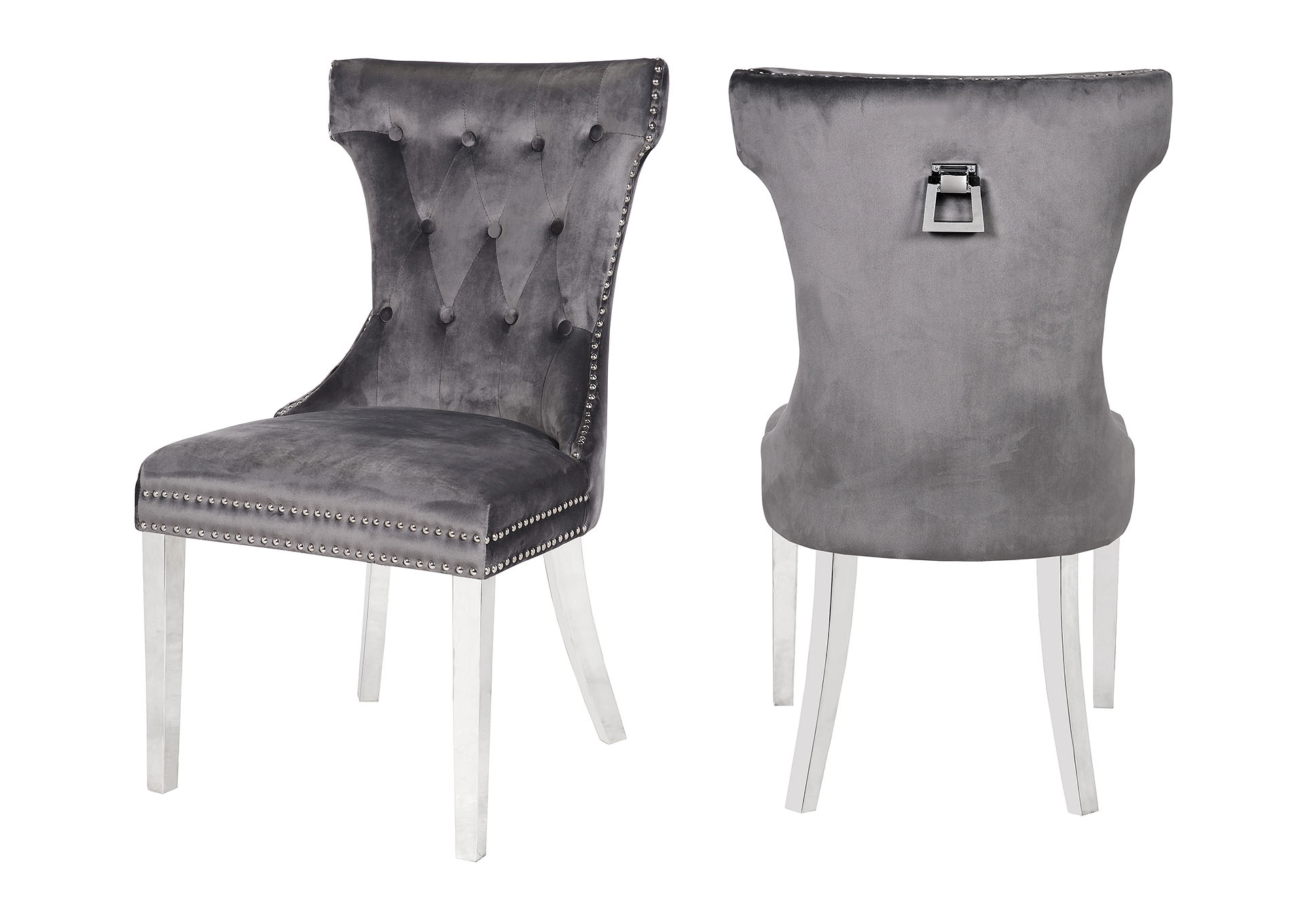 Rita Dark Gray Accent chairs / dining chairs,Galaxy Home Furniture