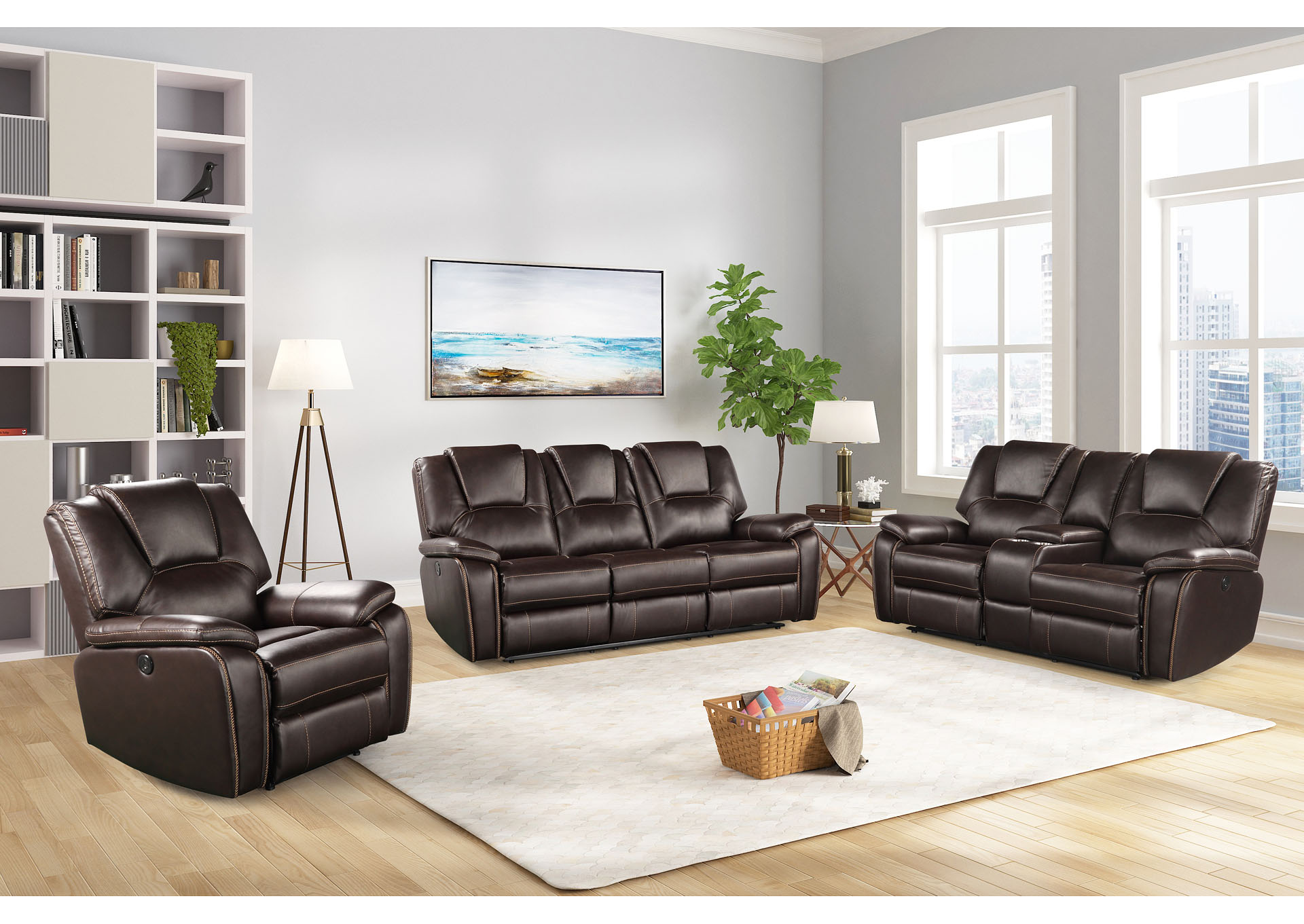 3 Piece Living Room Set,Galaxy Home Furniture