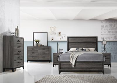 Image for Full 6 Piece Set (Full Bed + Dresser + Mirror + 2 Nightstand + Chest)