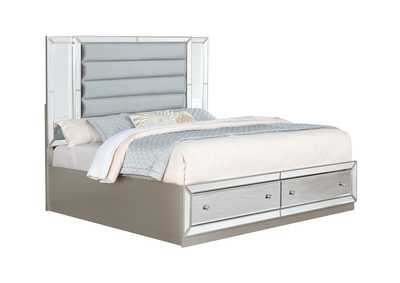 Infinity Silver Queen Bed