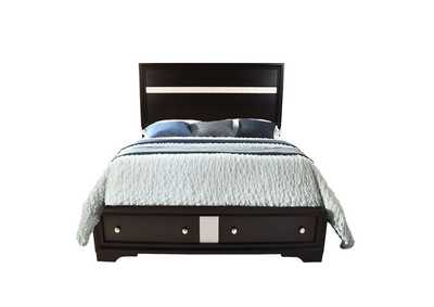 Matrix Black Queen Bed