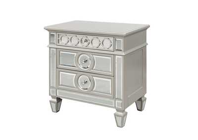 Symphony Silver Nightstand