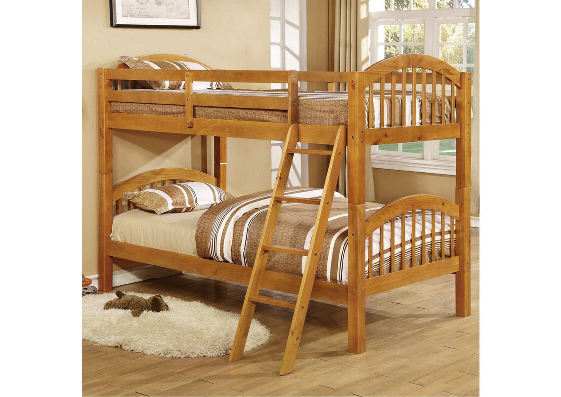 4472H Honey Pie Twin - Twin Bunk Bed,Global Trading