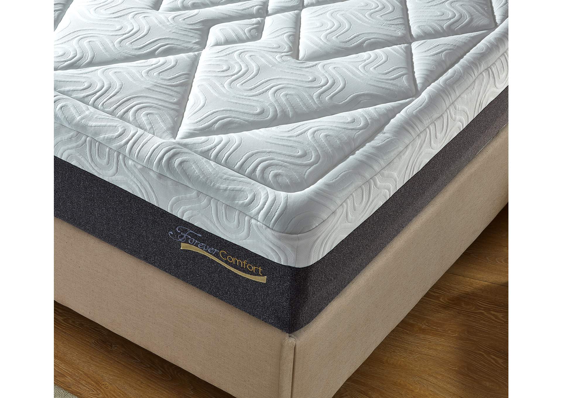 Grey 14'' Gel Memory Foam Queen Mattress,Global Trading