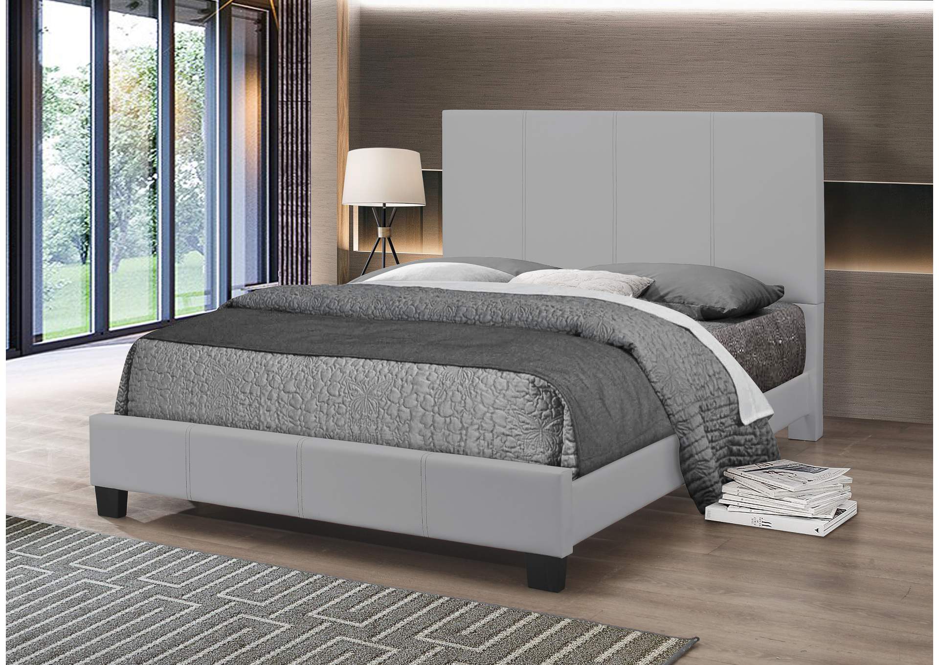B626G Grey King Bed All In One Box,Global Trading
