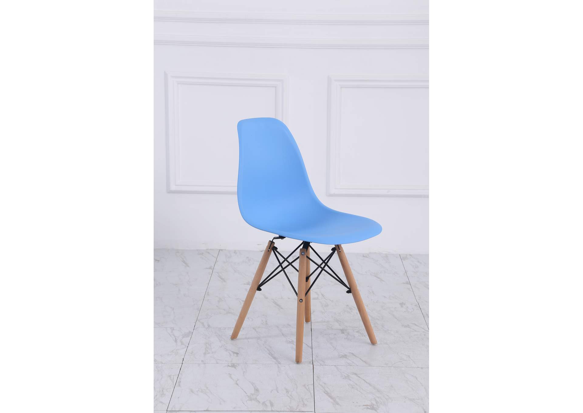 C007U Blue Dining Chair 4-In-1Box,Global Trading