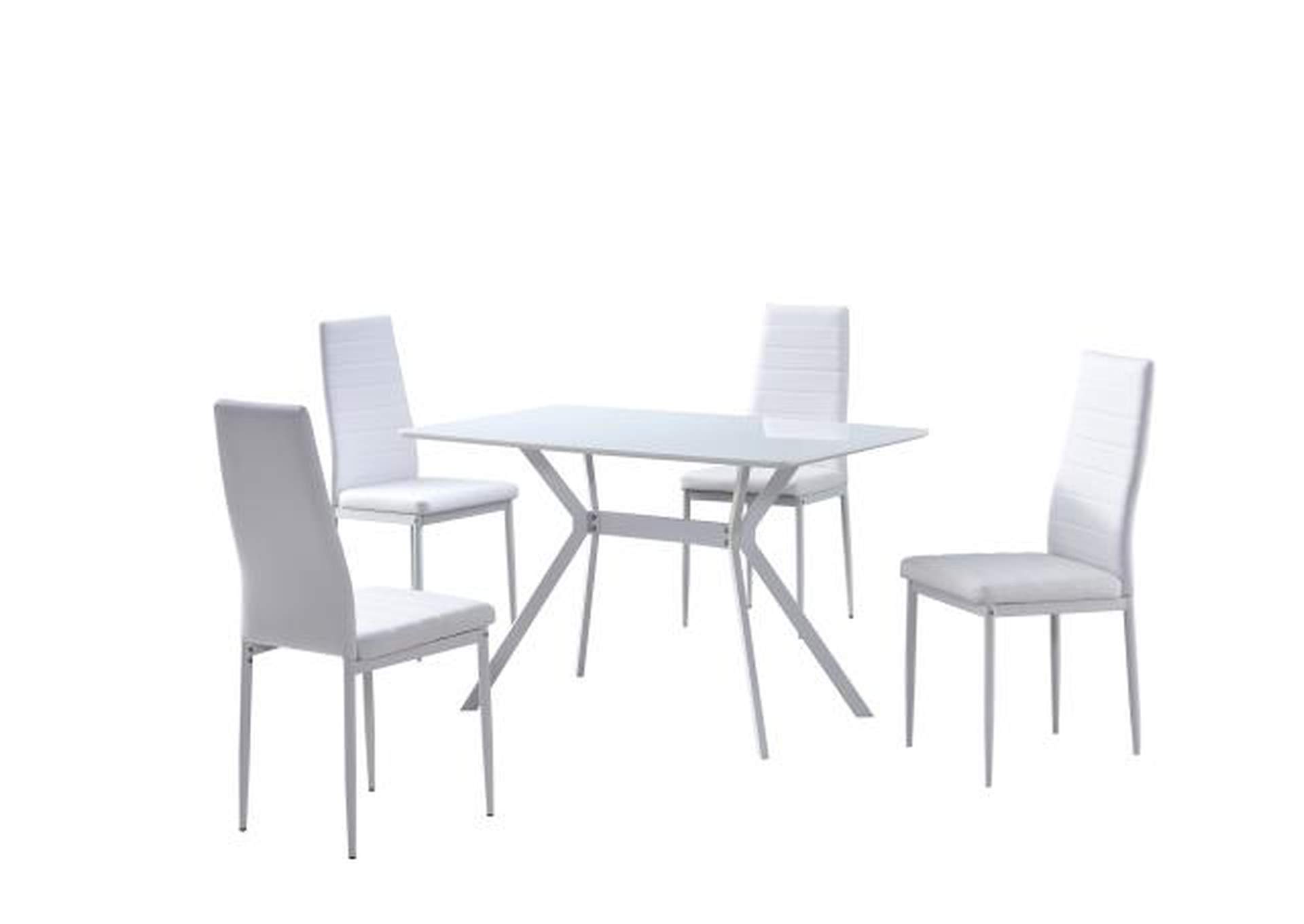 D2228W - 5 In 1 5 Piece Dining Set Black 5 In 1,Global Trading