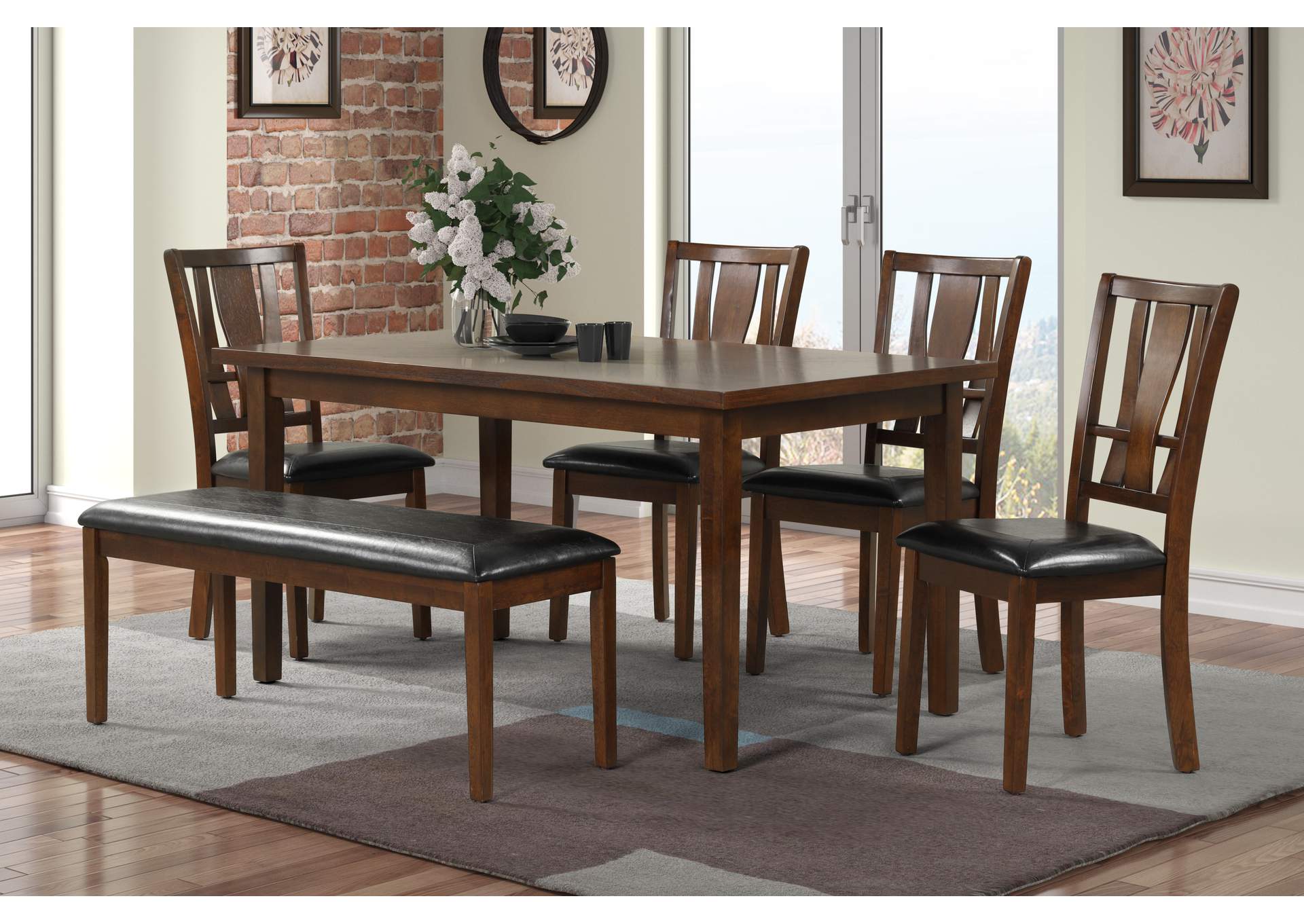 D3397 - 6 In 1 6 Piece Dixon Dining Set,Global Trading