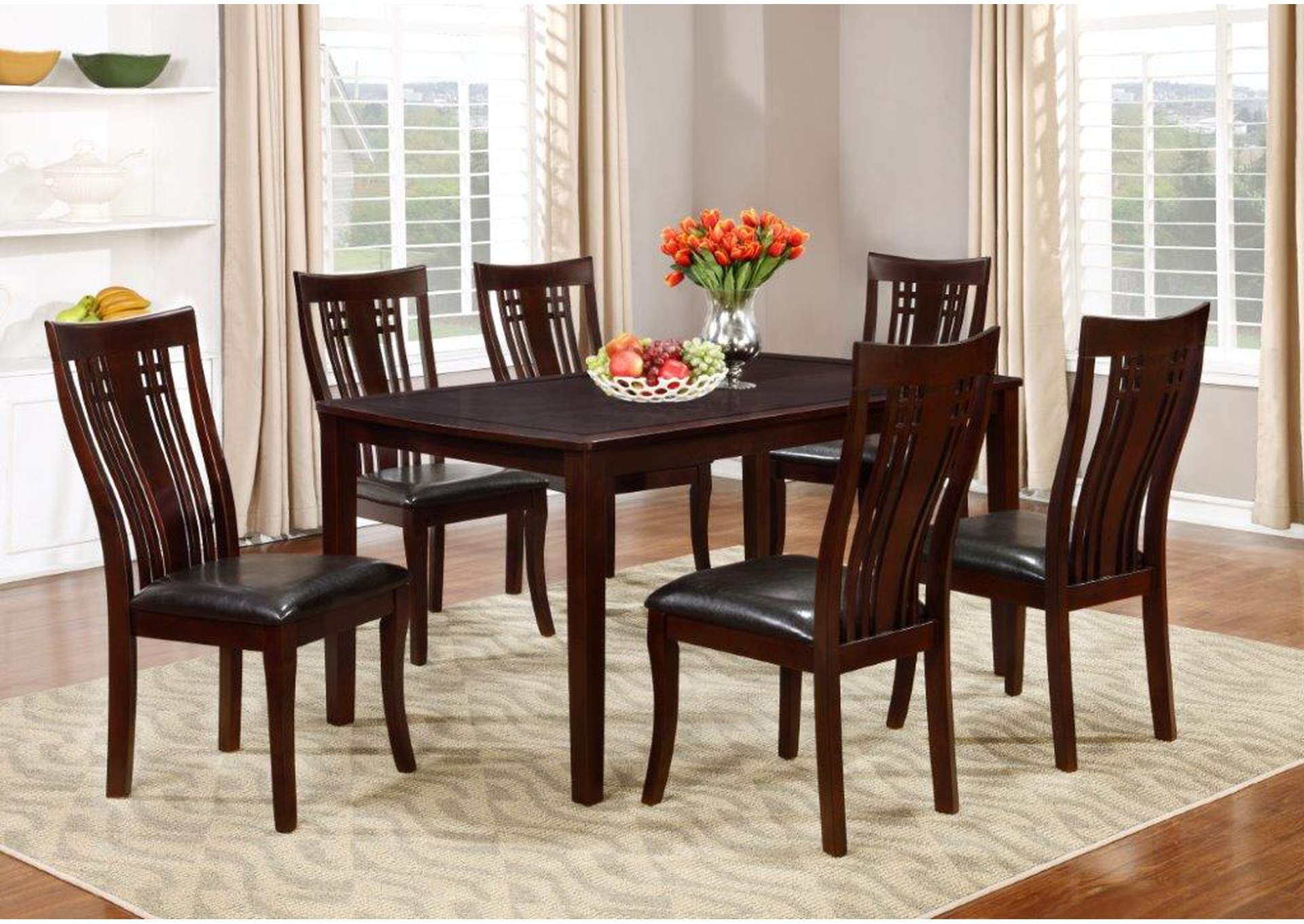 D3711 7 Piece Dining Set 7 In 1,Global Trading