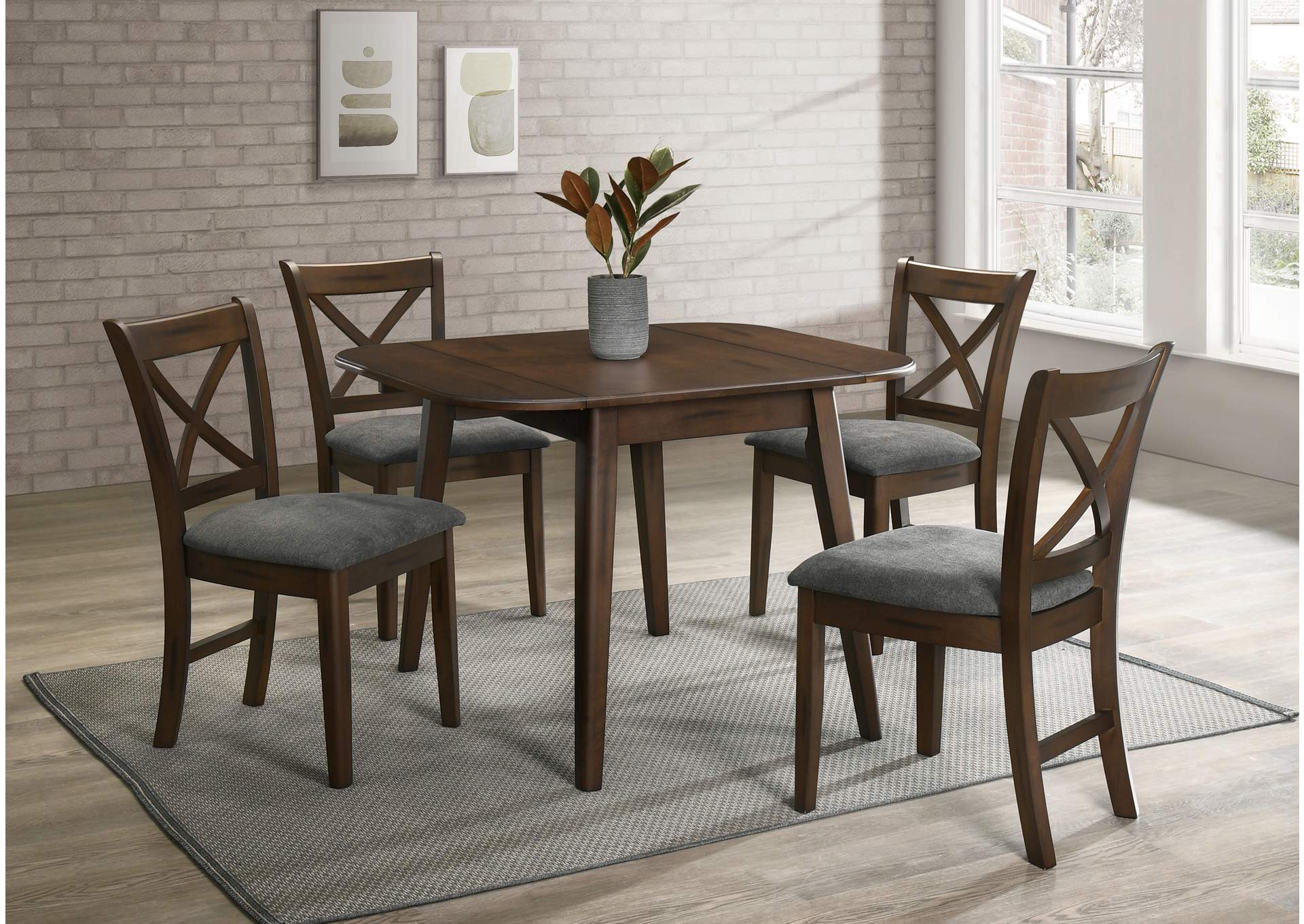 D9090 - Wood Drop Teaf Dining Table,Global Trading