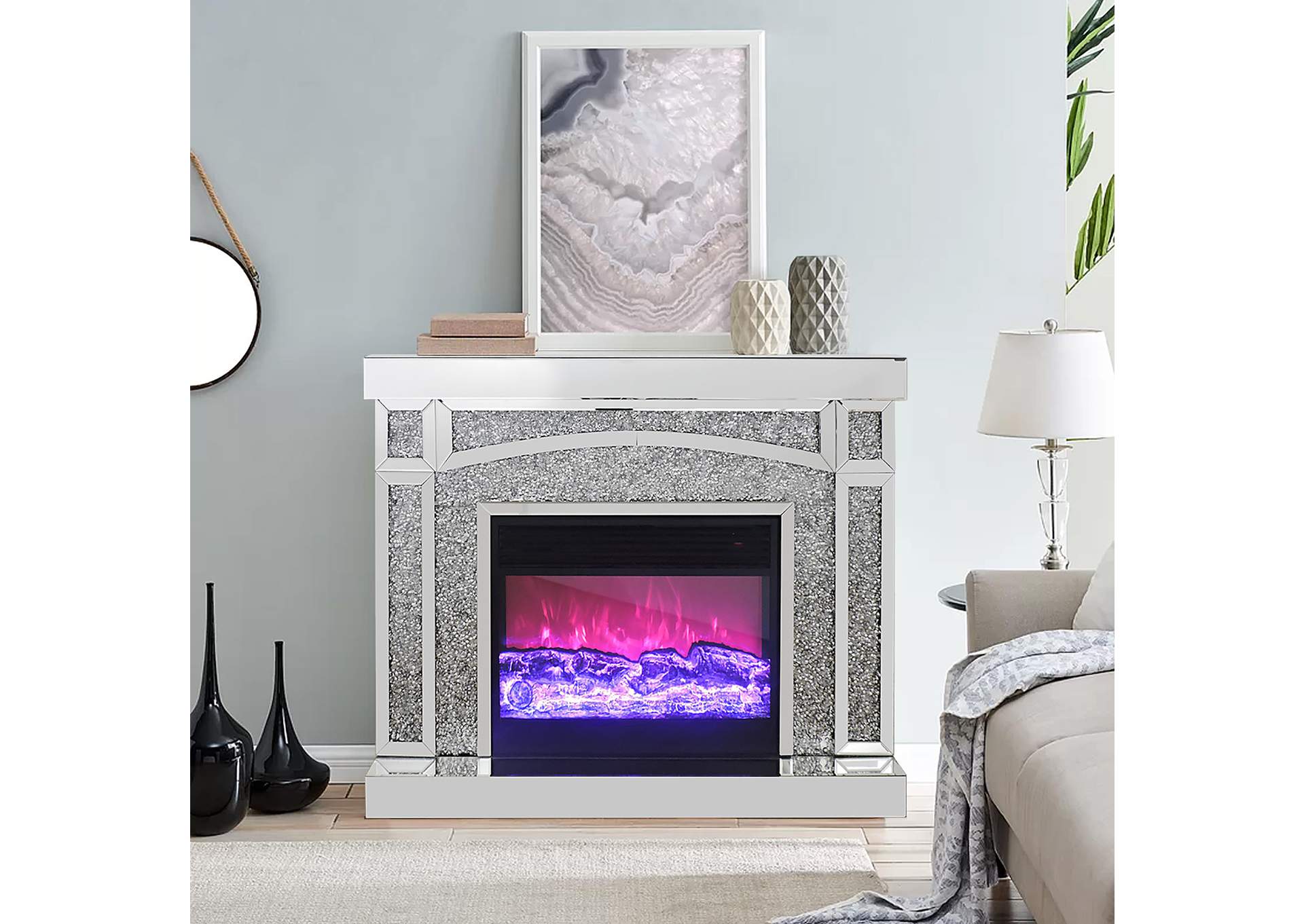 F0002 Fireplace With Heater,Global Trading