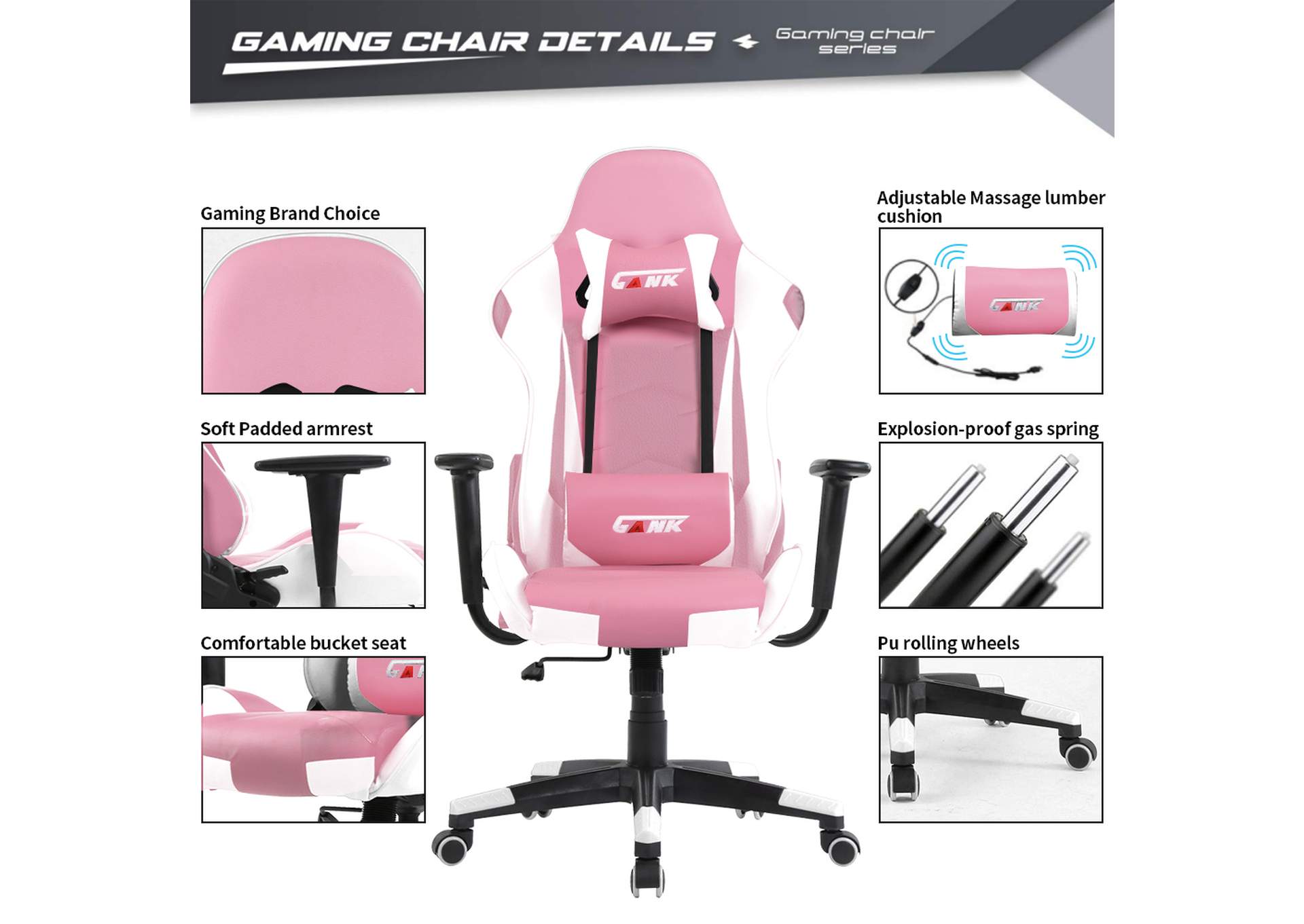 G004Pw Game Chair,Global Trading