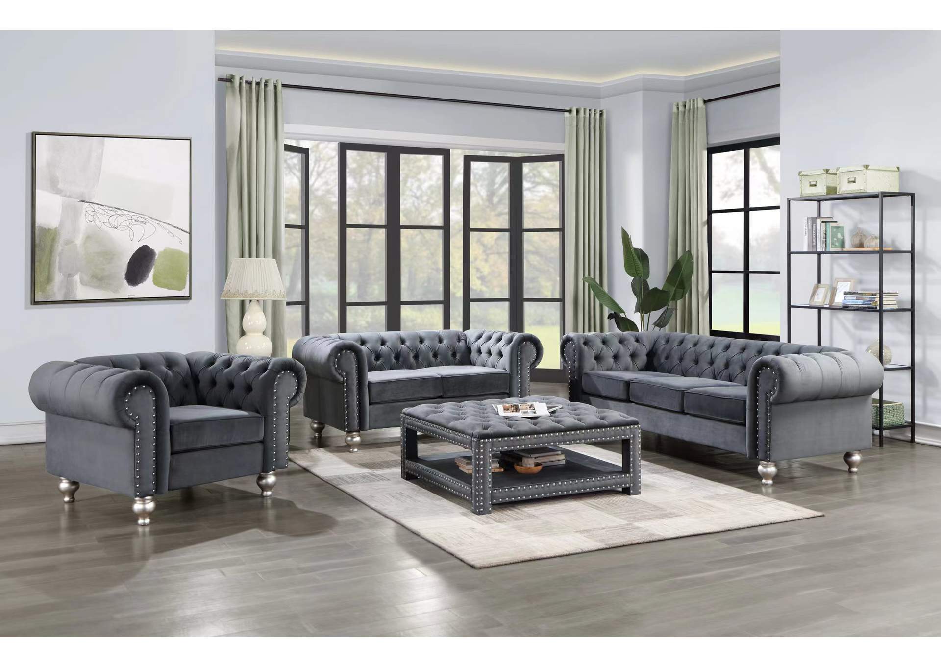 Lk024 Sofa,Love,Chair With Coffee Table Must Buy As A Set,Global Trading