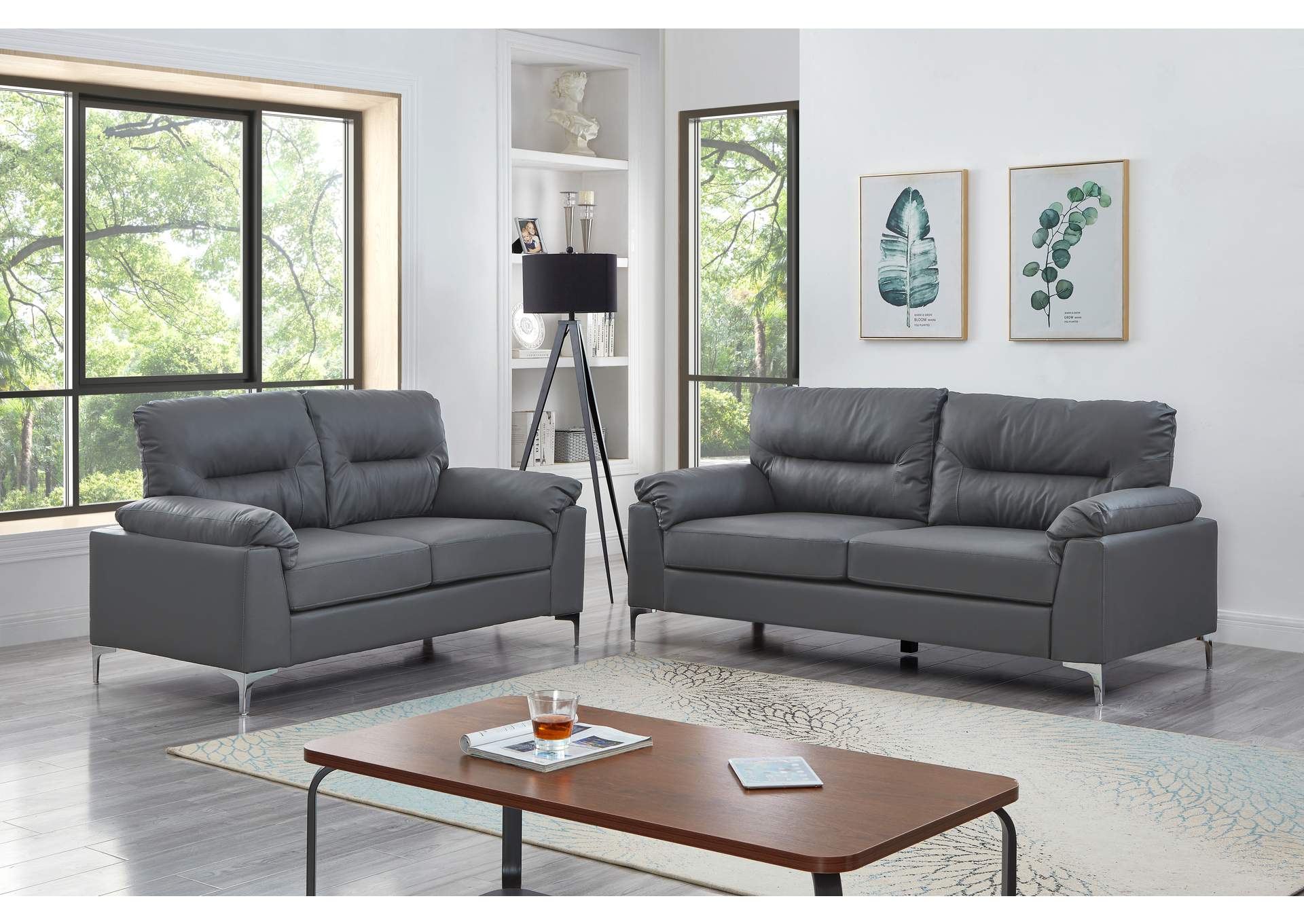 U2502 Sofa And Loveseat,Global Trading