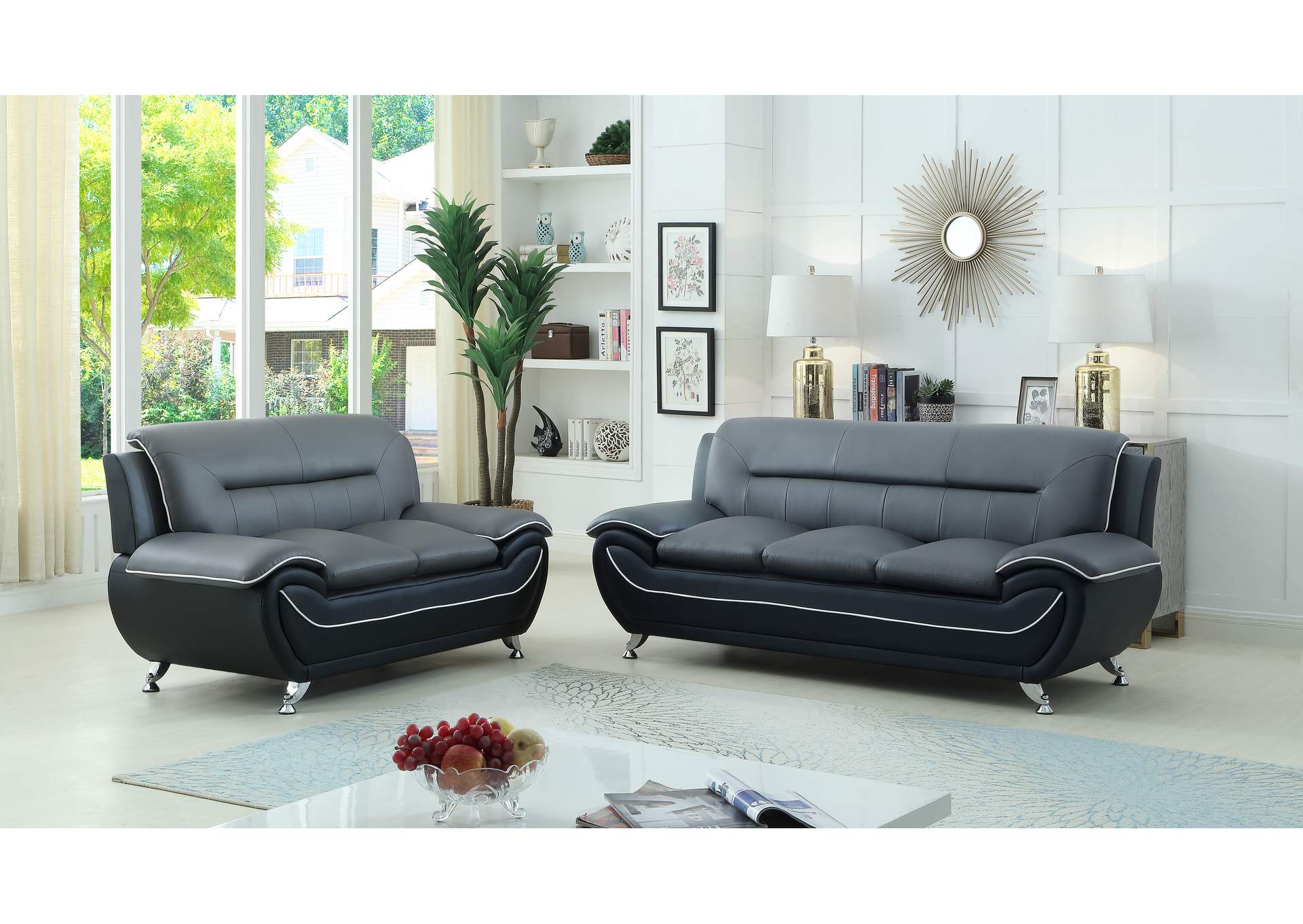 U2710 Sofa And Loveseat,Global Trading