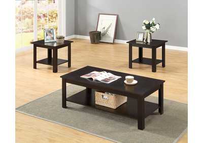 3316C 3 Piece Cappuccino Coffee And End Table Set