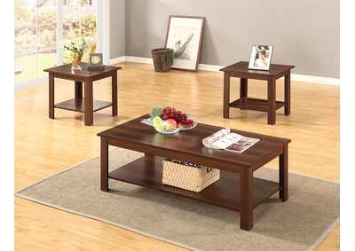Image for 3316O 3 Piece Dark Oak Coffee And End Table Set