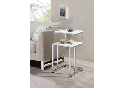 Image for 3365W White Side Table