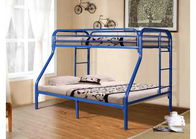 Image for 4482U 2" Twin - Full Bunk Bed Blue