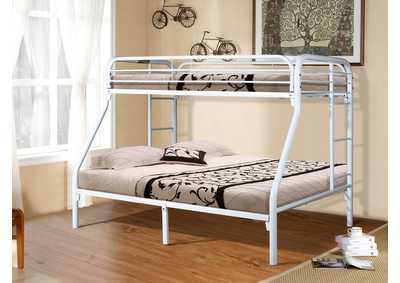 Image for 4482W 2" Twin - Full Bunk Bed White