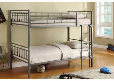 Image for 4494G Twin - Twin Bunk Bed Grey